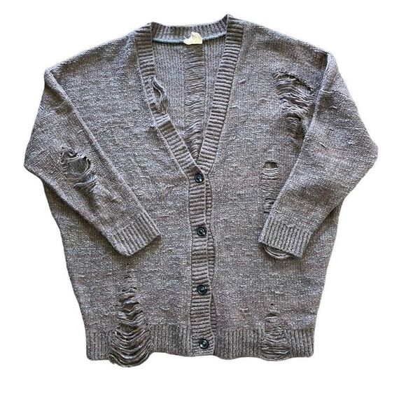 Pins & Needles Sweaters - Urban Outfitters Pins and Needles Distressed Cardigan M